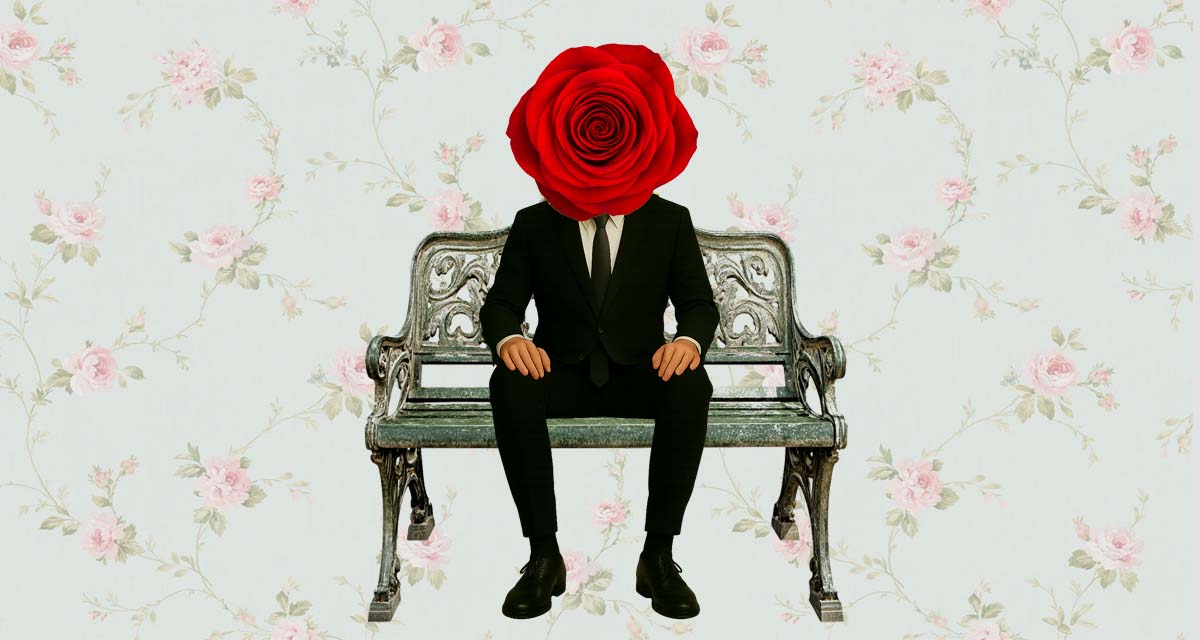 Man with Sunflower Head